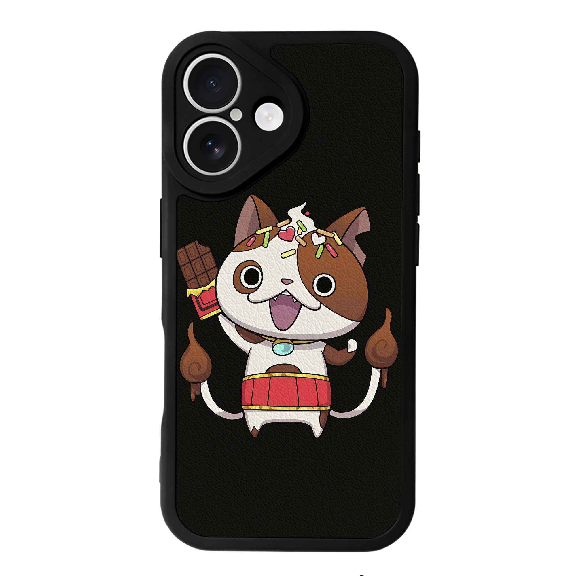 （画像用） 妖怪ウォッチ Yo-kai Watch 【iPhone 16シリーズ対応】シリコンスマホケース（レザー調） 材質：シリコン